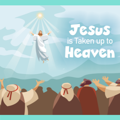 Jesus is taken up to heaven