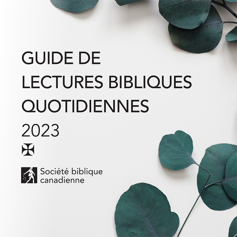 Guide de lectures bibliques quotidiennes (PDF) Canadian Bible Society