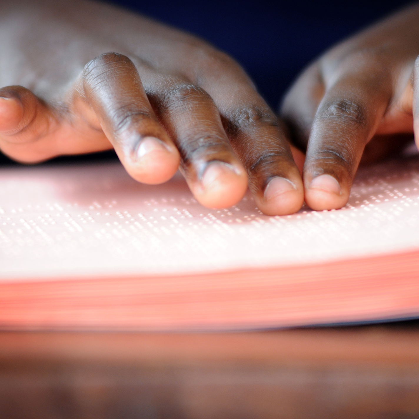 Fingers on Braille Bible