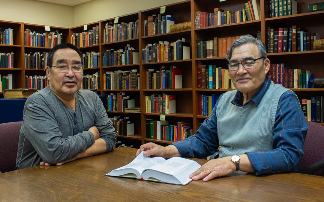 Jonas Allooloo and Bishop Andrew Atagotaaluk