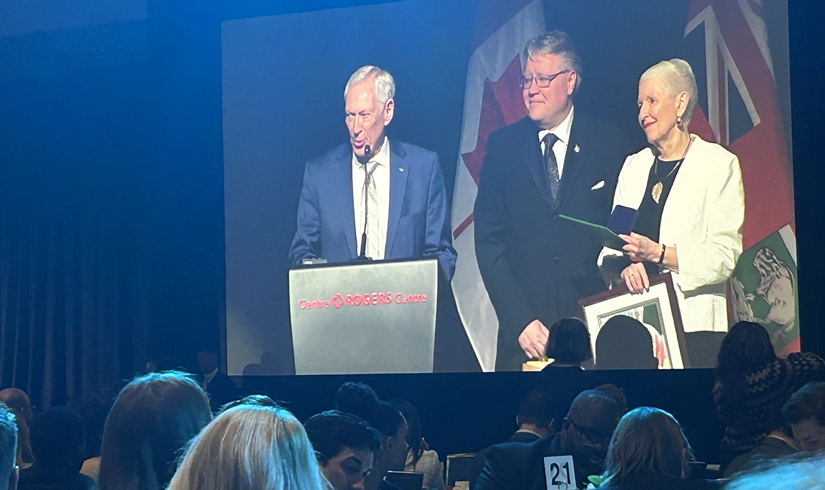 Mel and Susan Finlay awarded at National Prayer Breakfast in Ottawa
